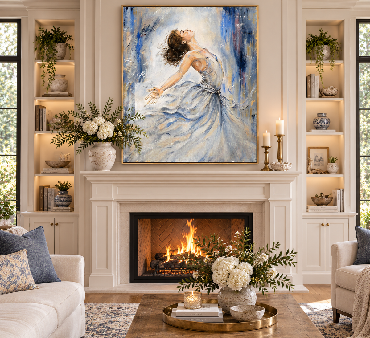 Where The Light Finds Her | Feminine Fine Art Canvas & Archival Print