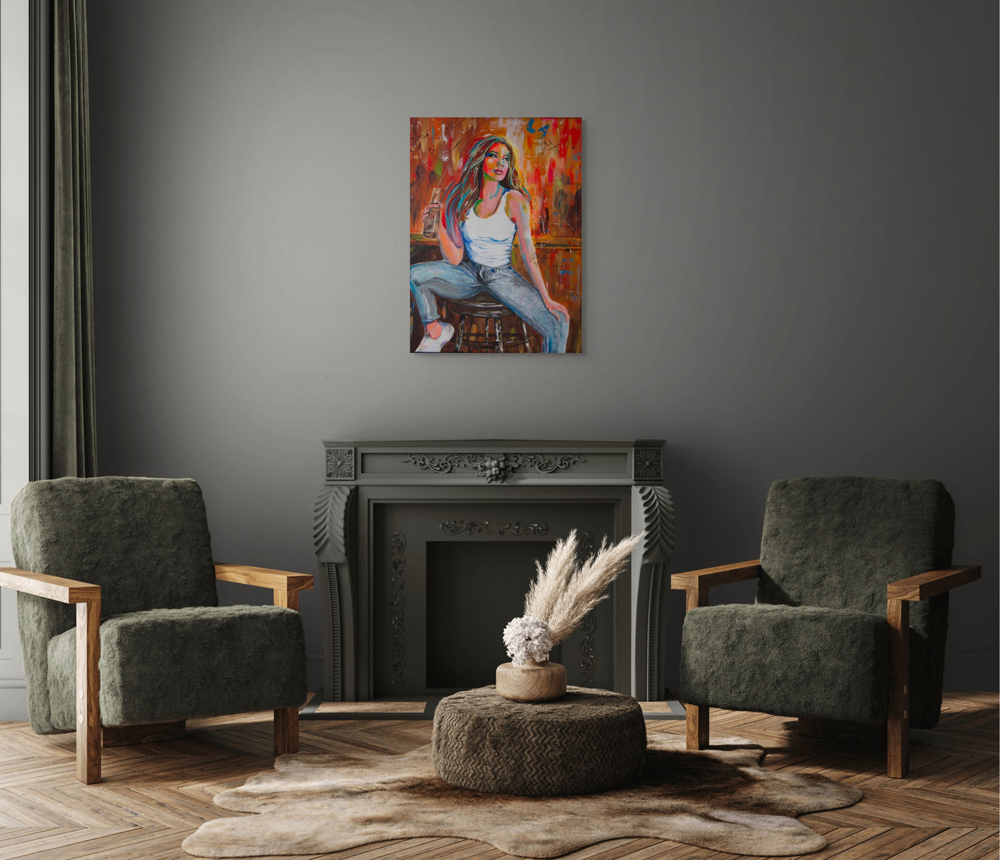 Whiskey & Wildfire - CANVAS PRINT