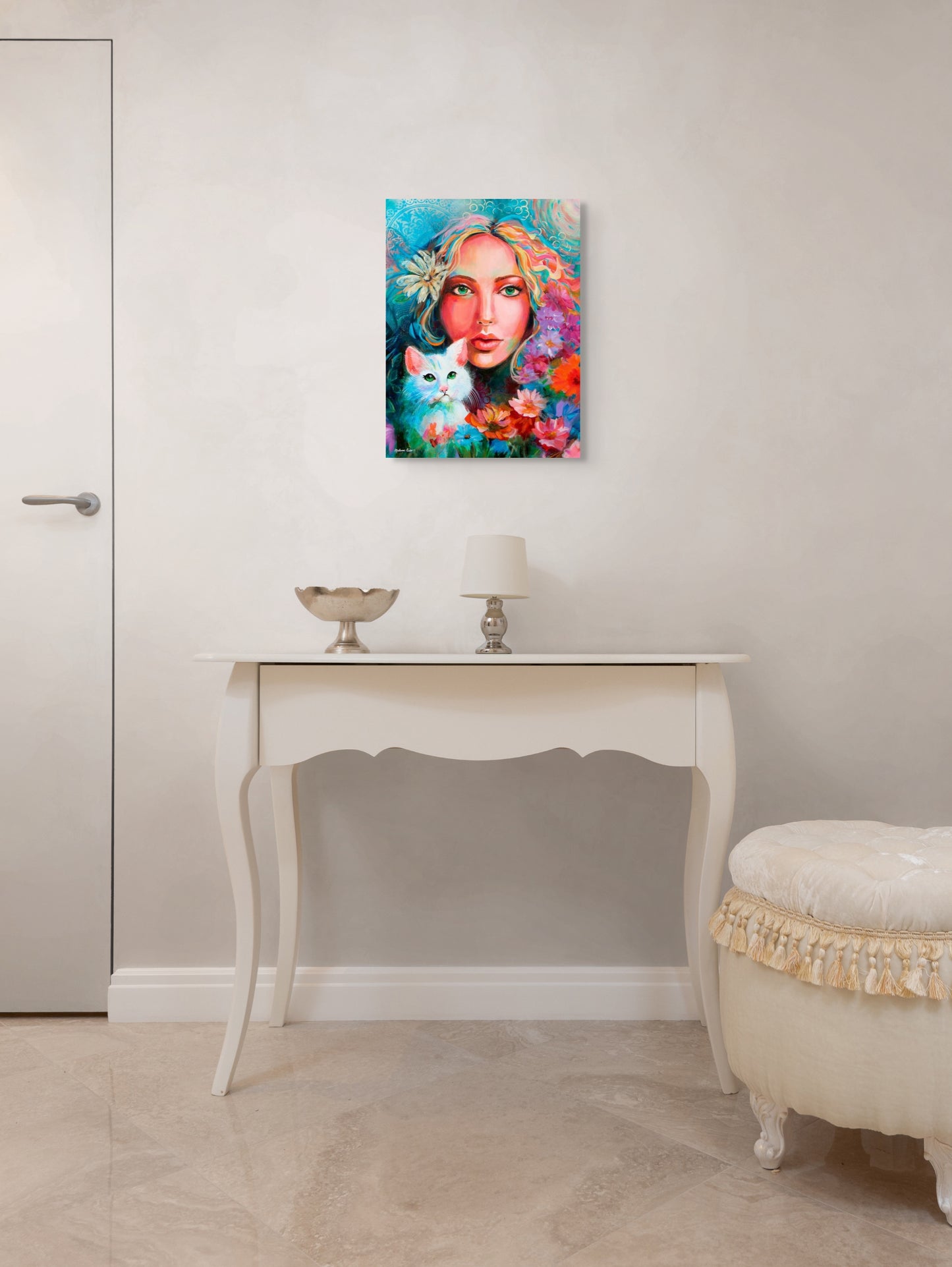 The Cat Lady - Canvas Print