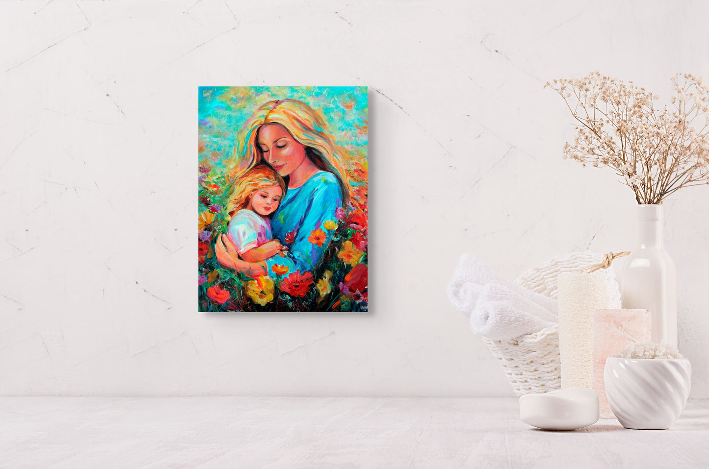 A Mother's Embrace - Canvas Print