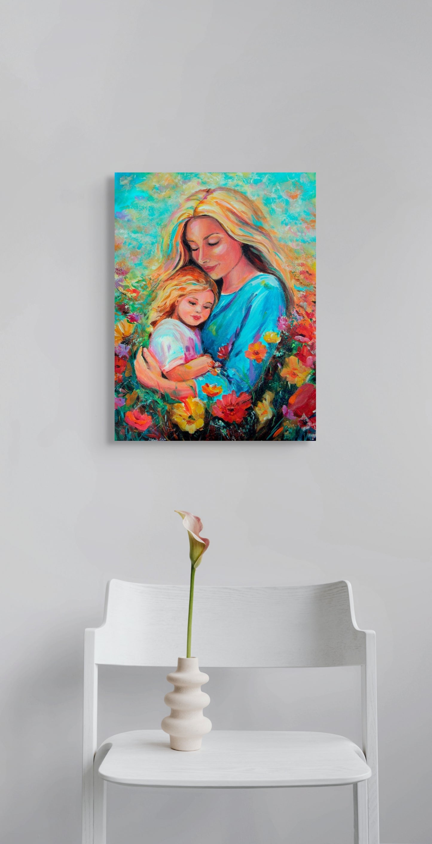 A Mother's Embrace - Canvas Print