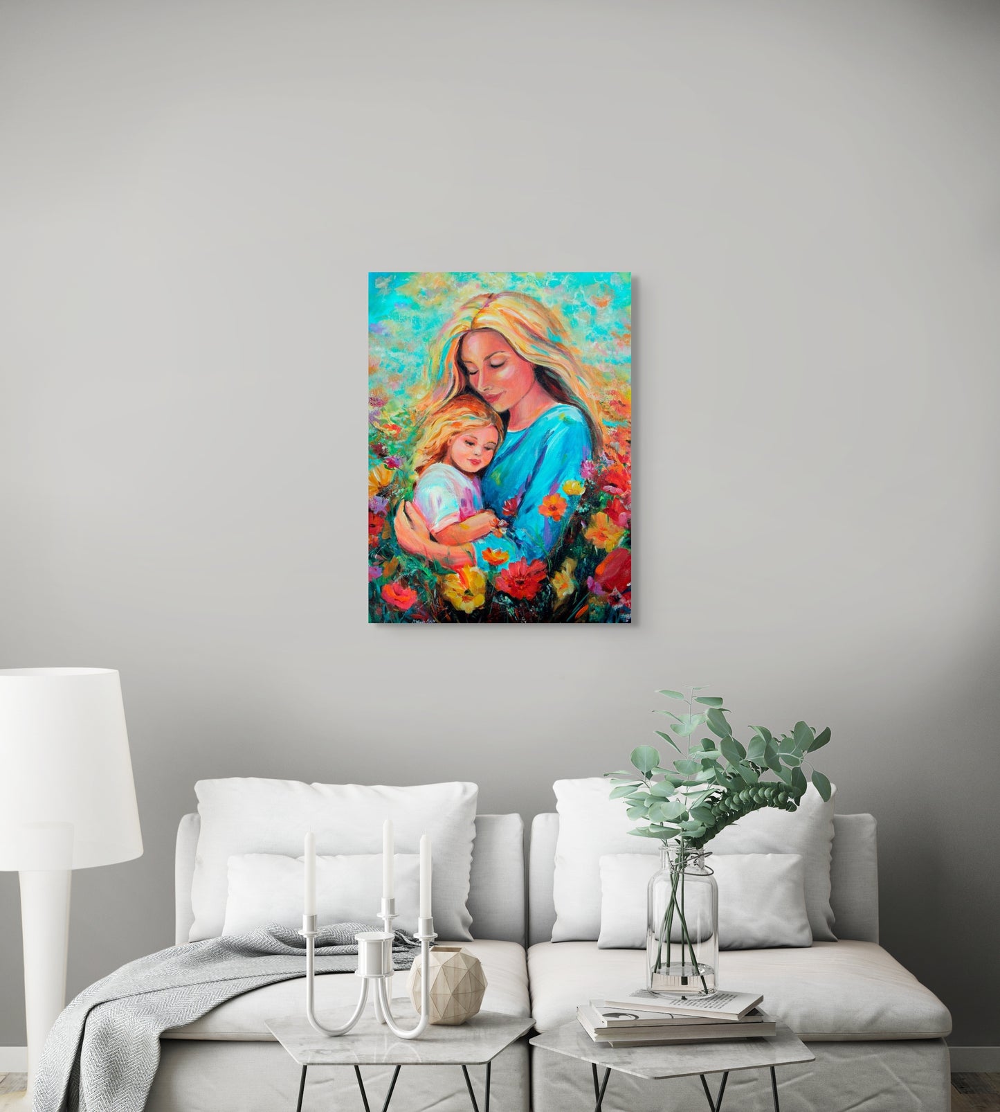A Mother's Embrace - Canvas Print
