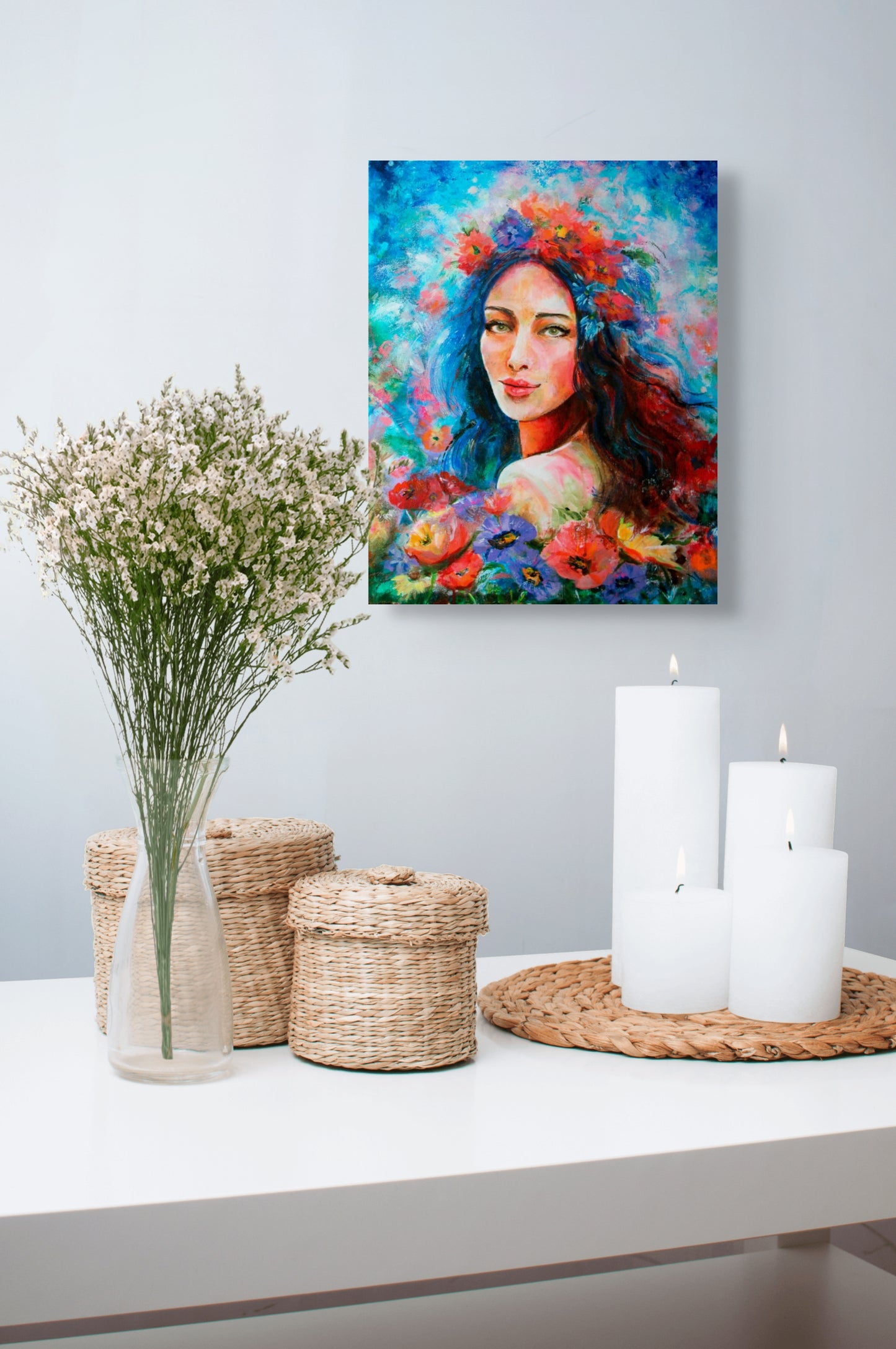 In A Beautiful Garden - Canvas Print