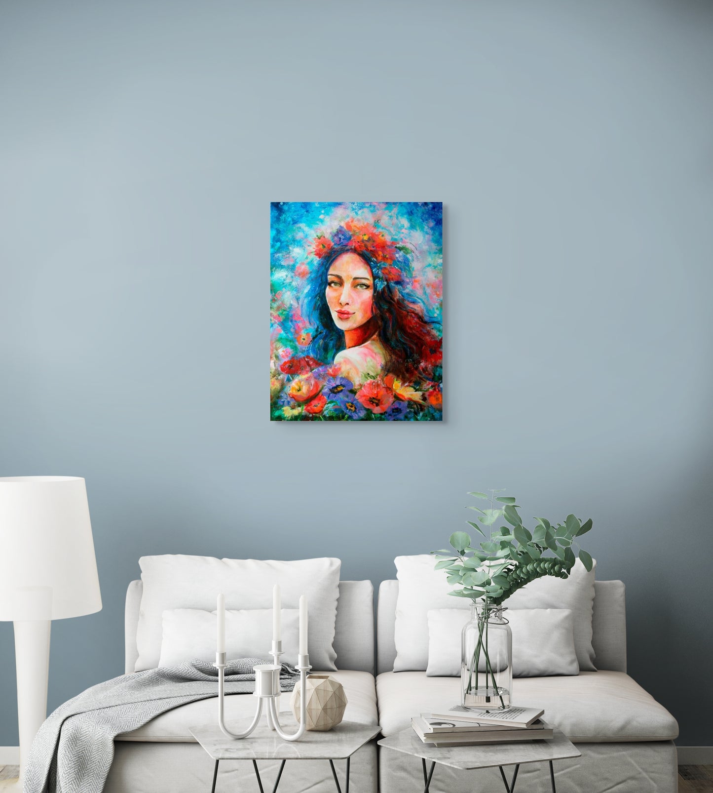 In A Beautiful Garden - Canvas Print