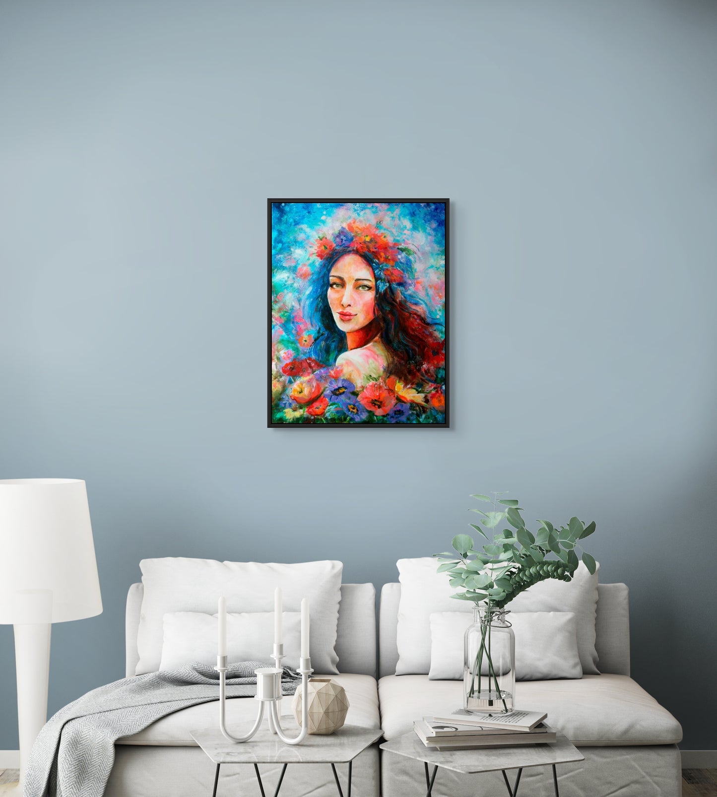 In A Beautiful Garden - Canvas Print