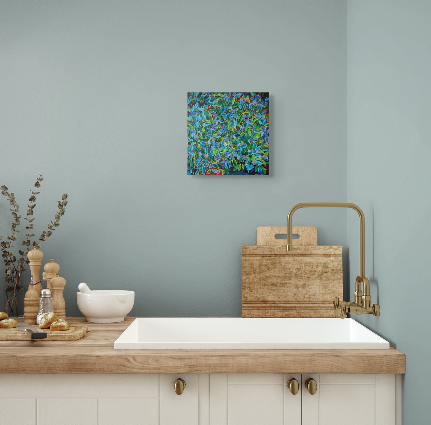 Bursting Blueberries - CANVAS PRINT