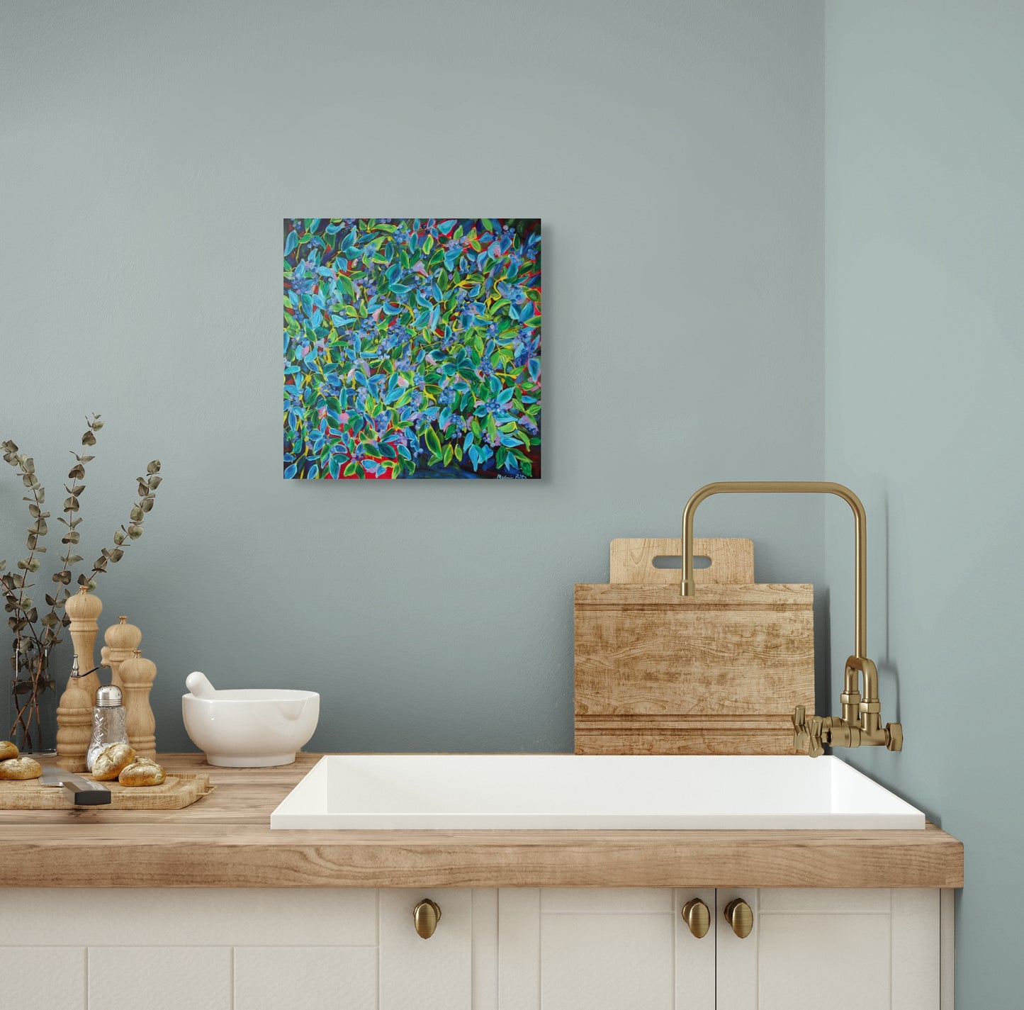 Bursting Blueberries - CANVAS PRINT
